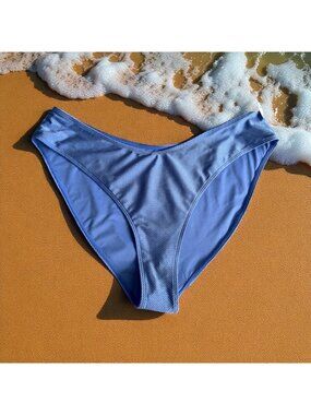 COASTAL WAVES Periwinkle Bikini Swim Bottoms Size 3X NEW NWOT